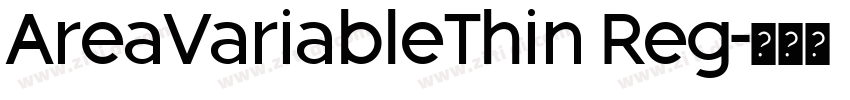 AreaVariableThin Reg字体转换 AreaVariableThin Reg字体转换